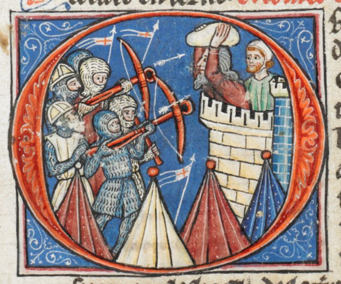 Joke 54: About the man who wounded Ridolfo (II da Varano di Camerino) with an arrow | Facetia LIV: De Quodam Qui Redolphum Sagittando Vulneravit
