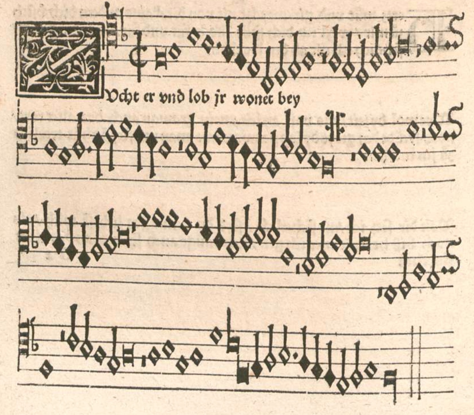 Grace, honor and praise are her domain | Zucht er und lob ir wonet bey
